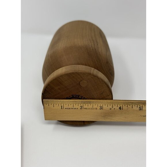 Old Sturbridge Village Pestle and Mortar Crusher Paste Grinding Grinder Wood - Picture 9 of 9